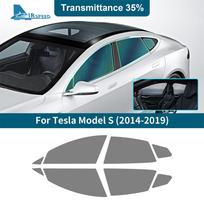 BEH1 Saulės UV Apsauga Vasarinė Tonuota Plėvelė Tesla Model S 2014 2015 2016 2017 2018 2019 Automobilio Priekinio Galinio Šoninio Langų Aksesuarai For Tesla Model S