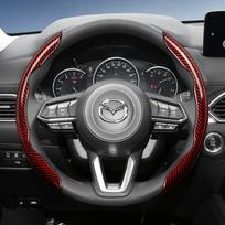 Tinka „Mazda“ anglies pluošto tekstūros vairo apdangalas su segmentuotu greito atleidimo dizainu, patvarus, skirtas „Cx-5“, „Cx-30“, „Mazda3“, „Cx-50“, „Cx-90“, „Mazda2“