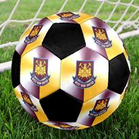West Ham Soccer Ball Size 5 Colorful Machine Stitched PVC Competition Ready Durable High-Bounce