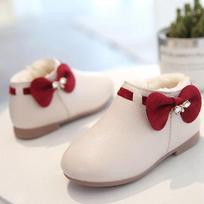 Elegant Toddler Baby Girl Bowknot Crib Moccasins With Premium Leather Construction WarmBeige,28