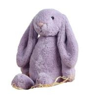 Pliušinis triušio žaislas, apkabinamas kimštas triušis, pliušinis gyvūno lėlės imitacija, namų svetainės, miegamojo dekoracija, gimtadienio dovana 28cm violetinė