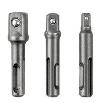 3Pcs Professional Socket Driver Set Impact Drill Hammer Adapters Wrenches Tool Shank Electric Bit Adapters Enduring 1