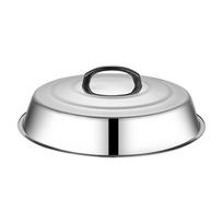 Grill Dome Pan Lid Stainless Steel Ergonomic Knob Cover for Frying Pan Burger Cheese Melting Barbecue