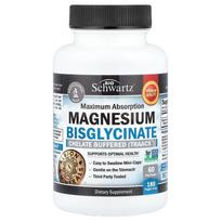 BioSchwartz Didelės absorbcijos magnio bisglicinatas, daržovių kapsulės, 120 vnt. 120 pcs - 1 ea