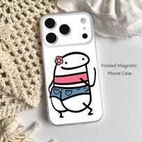 F-Flork Stick Figure Memes Matinis Skaidrus Magnetinis Dėklas iPhone 17,16,15,14,13,12,11 Pro,Max,Plus,Mini,Air,E iPhone16promax