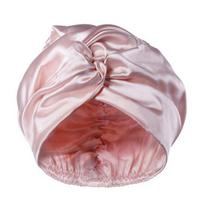 Women Sleeping Satin Hair Bonnet Adjustable Elastic Silk Braids Long Curly Hair Wrap Solid Color Breathable Hair Care Night Cap