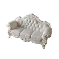 Miniatiūrinė vintažinė sofa lėlių nameliui, Mini retro sofos figūrėlė, Mažas svetainės kėdės modelis, 1/12 mastelio lėlių namelio baldų dekoravimo aksesuarai S