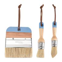 Brush Chalk And Wax Paint Brushes For Acrylic Painting Bristle Stencil Brushes For Wood Furniture Home Decor