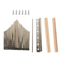 8/17/21 Keys Steel Kalimba Replacement Keys+Wood Bridge+Tuning Hammer Kit Thumb Piano Musical Instrument Parts Accessories