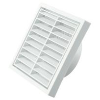 PP Plastic Grille for Air Outlet Exhaust and Ventilation with Steel Mesh Insert Vermin Entry in Wall Mounted Setups