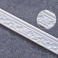 230cm 3D lipni putplasčio sienų apdailos juosta durų staktos kraštui ir kampų akcentams Dekoratyvinis profilis balta