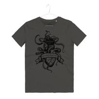 Kraken Rum Pirates Pirates Rum Label Octopus Heart T-shirt Tops Tees Unisex M