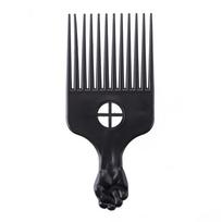 Professional Wide Teeth Metal Comb Insert Hair Pick Hairbrush Hair Fork Comb Curly Brush Cutting Styling Barbers Trimming Tool