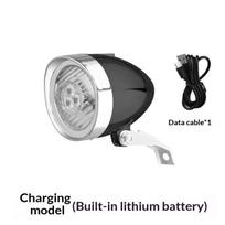 Classic Style Bike Front Light USB-C RechargeablePerfect for Mountain TrailsWeather Resistant juoda