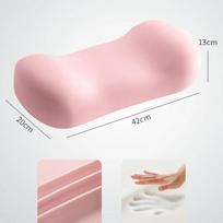 1 Pc Memory Foam Seat Office Chair Back Cushion Waist Support Cushion Office Lumbar Support Sedentary Artifact Lumbar Pillow white