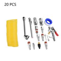 20Pcs Air Compressor Fittings Kit Air Blow Gun Horse Pneumatic Accessory Set