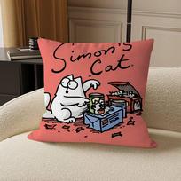 Animacinis-SIMONS KATES pagalvės užvalkalas sofos pagalvėlės užvalkalas namų kambario dekoracija vaikų dovana 12x12Inch