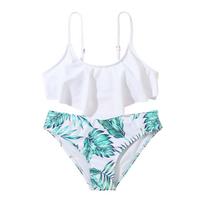 Summer Kids Two-piece Swimsuit Fashion Set For Girls 150 balta