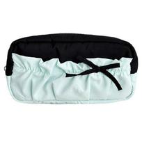 Dotted Bowknot Fabric Pencil Case Big Capacity Pen Pouches Travel Makeup Storage Bag for School Offices and Daily Use