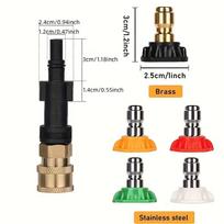 1/4  Quick Connect High Pressure Water Gun Adapter 4000 PSI Nozzle & Scrubber for AR Blue Clean/Black & Decker Pressure Washers