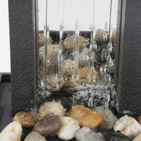 Water Fountain Desktop Ornament Easy Install Flowing Water Waterfall Feng Shui Wealth Gift Decoration Crafts China Mainland gray