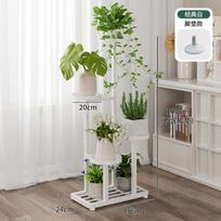 Multi-Layer Mobile Iron Art Succulent Plant Pot Holder Stand, Floor Standing Balcony Shelf Rack for Home Garden Decorative balta