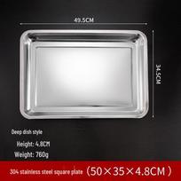 AVADEN Stainless Steel Rectangular Deep Food Pan