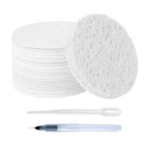 10 Sheets Drawing Paper with Dropper And Brush Wood Pulp Cotton Foam Texture Expanding 3D Art Paper No Art Skills Required Kids DIY Craft Supplies Size#10 pcs balta