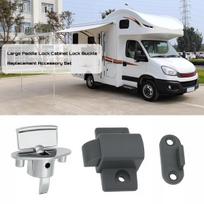 1/2 vnt. „Elddis Compass“ kemperio ar karavano chromuotas stalčiaus ar spintelės durų atleidimo fiksatorius, atsparus dilimui, RV priedai