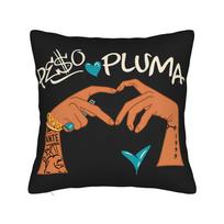 New Peso Pluma Dinastía Tour Pillow Case Vintage Pillow Cover Custom Pillowcases For Couch Sofa Bedroom Peach skin 18*18(CM)-1Pcs