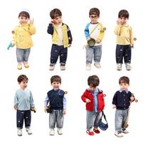 LUSON Baby Boys' Embroidered Denim Jeans 80