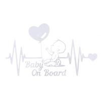 Ekg Baby On Board Car Sticker And Decals For Car Styling Bumper Sticker Kid In Car Body Door Window Vinyl Decal Decor balta