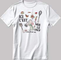 Cute Ratatouille Remy Foodwine White Tshirt S