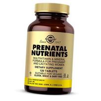 Vitaminai nėščiosioms, Prenatal Nutrients, Solgar 120 tabl. (36313001) 120tab