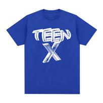 Raperio Ken Carson Prekės Paaugliams X Logotipo Marškinėliai Vyrams Aukštos Kokybės Laisvalaikio Marškinėliai Unisex Vintažiniai 100% Medvilnės Per dydį Marškinėliai Y2K S juoda