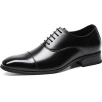 2024 Men Dress Shoes PU Leather Elegant Suit Business Formal Luxury Brand Shoes Oxfords Shoes for Men Big Size 38-46 Wedding Shoes 38 juoda
