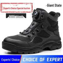Expert Choice Lace-Free High-Top Safety Boots: Anti-Smash, Anti-Puncture, Non-Slip, Breathable.