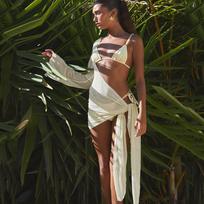 3 Pieces Micro Bikini Cover Up 2025 Sexy Solid Swimsuit Women Push Up Swimwear Biquini Female Bodysuit Bathing Suit Sarong Skirt S