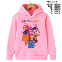 KPop Demon Hunters Hoodies Baby Girl Boy Clothes Fashion Casual Hooded Sweatshirts K-Pop Demon Hunters Pullover Kids XXXS