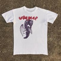 Uriah Heep Grupės Marškinėliai Balti Trumpomis Rankovėmis Unisex S-2345XL 1V0579 Unisex Marškinėliai M