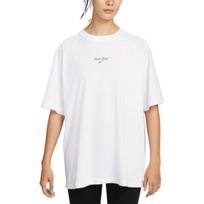 Nike Dri-Fit Negabaritinis prakaitą sugeriantis apvalios apykaklės marškinėlis moterims viršutiniai drabužiai IQ2757-100 XL white