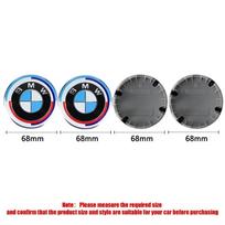 4 vnt. 68 mm automobilio ratlankio centrinis dangtelis su logotipu tinka BMW M1x3 X6 X7 134567 serijoms E36 E39 E46 E60 E90 priedams. 4pcs