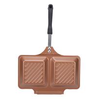 Grilled   Panini Maker Pan Non Stick Coating Double Sided Stovetop Toasted   Maker for Home Kitchen