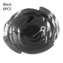 Akį traukiantys 6 vnt. daugiaspalviai kabantys spiraliniai sūkuriai šventinėms lubų dekoracijoms Black-6PCS