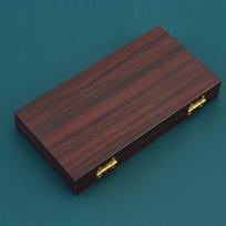 1pc Retro Wooden Jewelry Box Lock Buckle Gift Packaging Wood Box Travel Necklace Rings Earrings Organizer Storage Case 19.5x10x3 brown