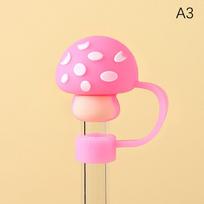 Silicone Sealing Straw Plug Reusable Drinking Dust Cap Cartoon Plugs Tips Cover Suit Kitchen Cup DIY Accessories Wholesale