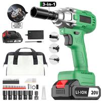 20V DIY Grade Electric Wrench 320Nm Max Torque Cordless Impact Wrench for Car Support Local EU Warehouse Drop Shipping Available