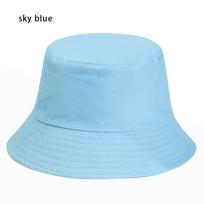 Outdoor Sunscreen Anti-UV Panama Hat Foldable Bucket Hat Sun Hat Beach Cap Fisherman Cap dangaus mėlyna spalva