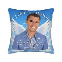 Charlie Kirk Funny Meme Pillowcases Kawaii Pillow Case For Sofa Car Home Decor Soft Pillow Cover Peach skin 18*18(CM)-1Pcs
