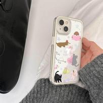 Cute little animal 3-in-1 colorful suitable for Apple 16/15iphone13XR/MAX Huawei mobile phone case apple 11